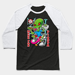 Here For Pizza Baseball T-Shirt